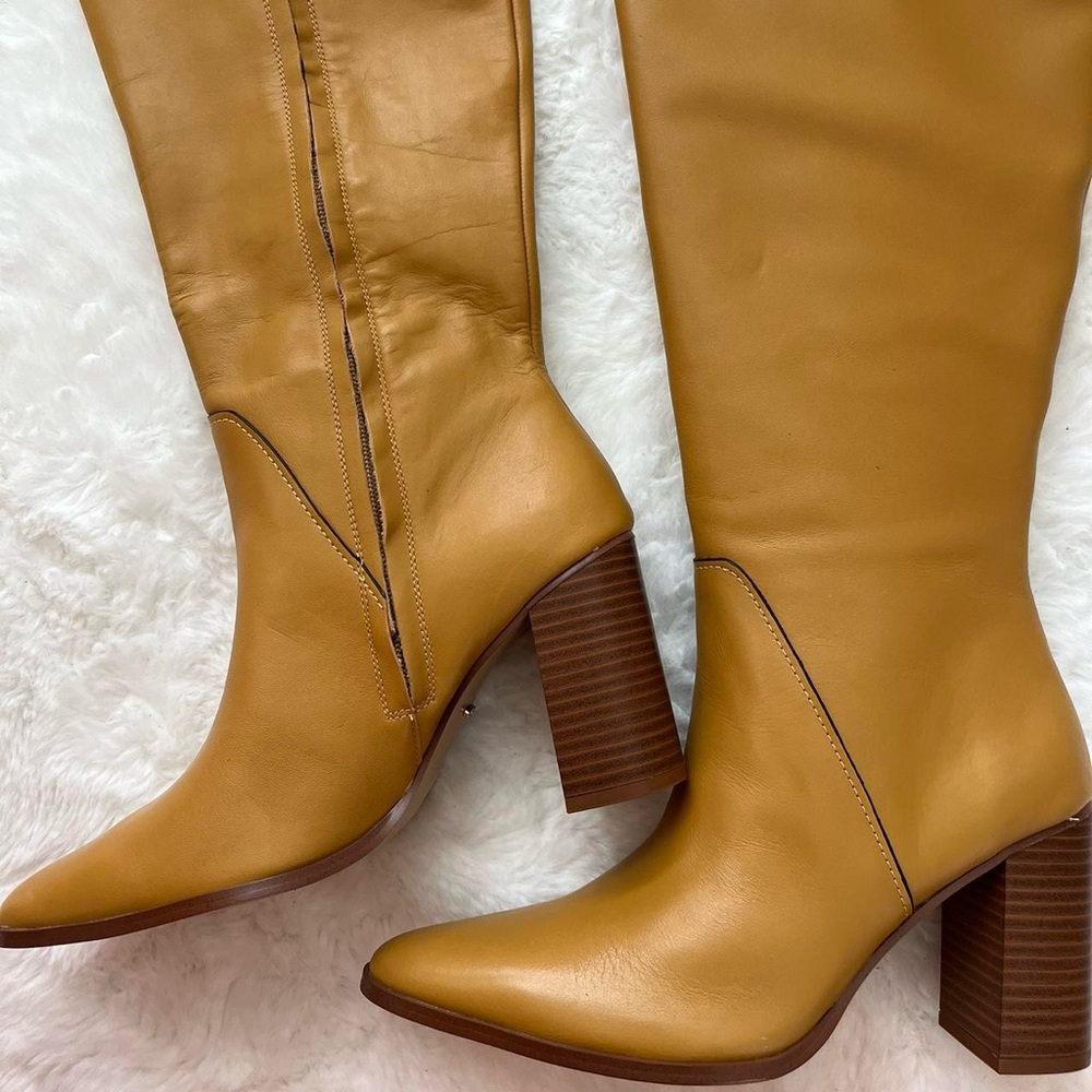 Mango tan and brown tall boots - Picture 4 of 8